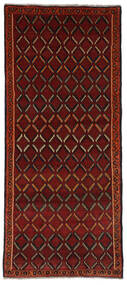  Ghashghai Matta 101X235 Äkta Orientalisk Handknuten Hallmatta Svart/Mörkröd (Ull, Persien/Iran)
