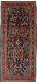  Mahal Matta 133X300 Äkta Orientalisk Handknuten Hallmatta Svart/Mörkbrun (Ull, Persien/Iran)