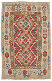  Kelim Afghan Old Style Matta 100X157 Äkta Orientalisk Handvävd Brun/Ljusbrun (Ull, Afghanistan)