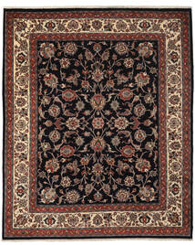  Sarough Matta 197X243 Äkta Orientalisk Handknuten Svart/Mörkbrun (Ull, Persien/Iran)