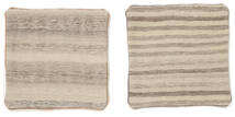  Patchwork Pillowcase - Iran Matta 50X50 Äkta Orientalisk Handknuten Kvadratisk Orange/Beige (Ull, )