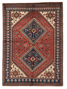  Afshar Matta 151X209 Äkta Orientalisk Handknuten Svart/Mörkbrun (Ull, Persien/Iran)