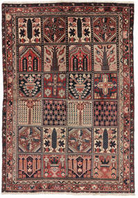  Bakhtiar Matta 141X203 Äkta Orientalisk Handknuten Mörkbrun/Svart (Ull, Persien/Iran)