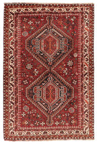  Shiraz Matta 106X154 Äkta Orientalisk Handknuten Mörkbrun/Svart (Ull, Persien/Iran)