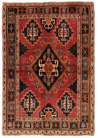  Ghashghai Matta 124X181 Äkta Orientalisk Handknuten Svart/Mörkröd/Mörkbrun (Ull, Persien/Iran)