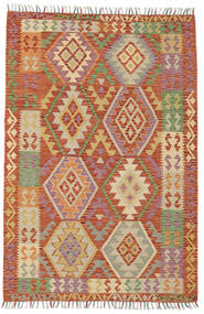  Kelim Afghan Old Style Matta 122X181 Äkta Orientalisk Handvävd Mörkbrun/Brun (Ull, Afghanistan)