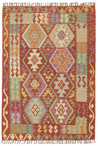  Kelim Afghan Old Style Matta 119X170 Äkta Orientalisk Handvävd Mörkröd/Brun (Ull, Afghanistan)