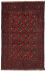 125X195 Afghan Khal Mohammadi Matta Matta Äkta Orientalisk Handknuten Svart/Mörkröd (Ull, Afghanistan)