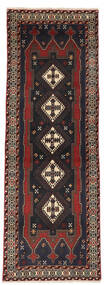 Afshar/Sirjan Matta 77X222 Äkta Orientalisk Handknuten Hallmatta Svart/Mörkbrun (Ull, Persien/Iran)