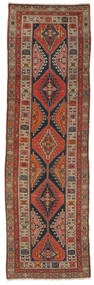  Malayer Ca. 1930 Matta 102X325 Äkta Orientalisk Handknuten Hallmatta Mörkbrun/Svart (Ull, Persien/Iran)