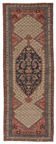  Antik Malayer Ca. 1930 Matta 107X287 Äkta Orientalisk Handknuten Hallmatta Mörkbrun/Svart (Ull, Persien/Iran)