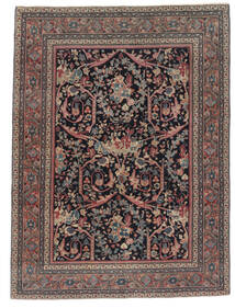  139X186 Antik Sarough Ca. 1900 Matta Svart/Brun Persien/Iran 