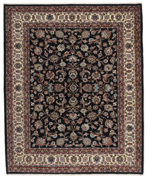  Sarough Matta 189X231 Äkta Orientalisk Handknuten Svart/Mörkbrun (Ull, Persien/Iran)