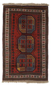  Gutchan Matta 116X194 Äkta Orientalisk Handknuten Svart/Mörkbrun (Ull, Persien/Iran)