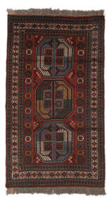  Gutchan Matta 115X205 Äkta Orientalisk Handknuten Svart/Mörkbrun (Ull, Persien/Iran)