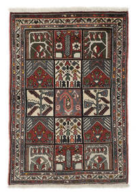  Bakhtiar Matta 102X151 Äkta Orientalisk Handknuten Svart/Mörkbrun (Ull, Persien/Iran)