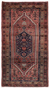  Hamadan Matta 107X195 Äkta Orientalisk Handknuten Svart/Mörkbrun (Ull, Persien/Iran)