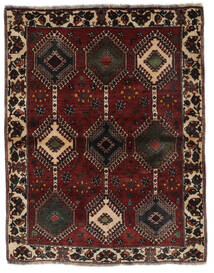  Ghashghai Matta 122X155 Äkta Orientalisk Handknuten Svart/Mörkbrun (Ull, Persien/Iran)