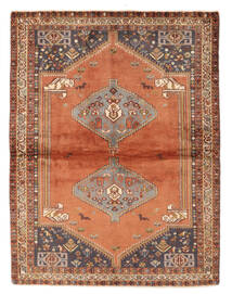  Ghashghai Matta 122X161 Äkta Orientalisk Handknuten Mörkbrun/Roströd (Ull, Persien/Iran)