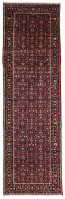  Hosseinabad Matta 104X388 Äkta Orientalisk Handknuten Hallmatta Svart/Mörkbrun (Ull, Persien/Iran)
