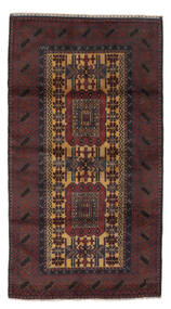  Beluch Matta 101X180 Äkta Orientalisk Handknuten Svart/Mörkbrun (Ull, Afghanistan)