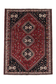  Shiraz Matta 181X250 Äkta Orientalisk Handknuten Svart (Ull, Persien/Iran)