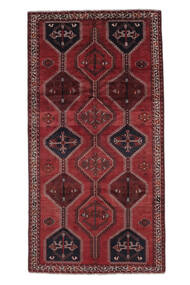  Shiraz Matta 156X301 Äkta Orientalisk Handknuten Hallmatta Svart/Vit/Cremefärgad (Ull, Persien/Iran)