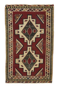  148X235 Kelim Vintage Matta Handvävd Matta Svart/Brun Persien/Iran 