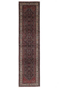  Hamadan Matta 104X422 Äkta Orientalisk Handknuten Hallmatta Svart/Mörkbrun (Ull, Persien/Iran)