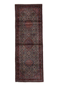 110X308 Asadabad Matta Matta Äkta Orientalisk Handknuten Hallmatta Svart/Mörkröd (Ull, Persien/Iran)