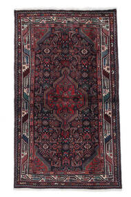 Hamadan Matta 109X181 Äkta Orientalisk Handknuten Svart/Vit/Cremefärgad (Ull, Persien/Iran)