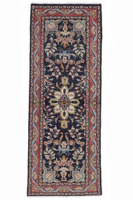 Mehraban Matta 75X197 Äkta Orientalisk Handknuten Hallmatta Svart/Mörkbrun (Ull, Persien/Iran)