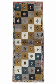  Ghashghai Matta 73X190 Äkta Orientalisk Handknuten Hallmatta Vit/Cremefärgad/Svart (Ull, Persien/Iran)