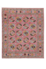  Kazak Matta 244X296 Äkta Orientalisk Handknuten Vit/Cremefärgad/Mörkbrun (Ull, Afghanistan)