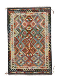  Kelim Afghan Old Style Matta 121X184 Äkta Orientalisk Handvävd Vit/Cremefärgad/Mörkbrun (Ull, Afghanistan)