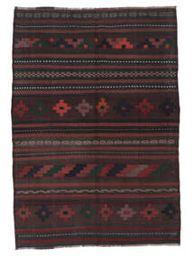  Afghan Vintage Kelim Matta 130X179 Äkta Orientalisk Handvävd Svart (Ull, Afghanistan)