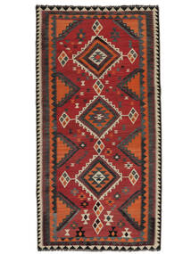  Orientalisk Kelim Vintage Matta Matta 147X292 Hallmatta Mörkröd/Svart (Ull, Persien/Iran)