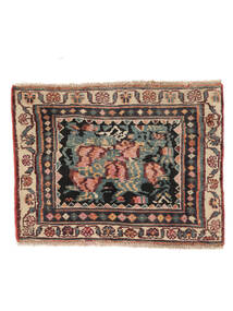  Afshar/Sirjan Matta 55X74 Äkta Orientalisk Handknuten Svart/Mörkbrun (Ull, Persien/Iran)