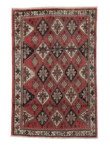  Orientalisk Afshar Shahre Babak Matta Matta 115X180 Svart/Mörkröd (Ull, Persien/Iran)