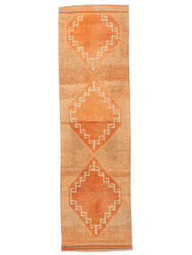  Herki Vintage Matta 88X302 Äkta Orientalisk Handknuten Hallmatta Orange/Brun (Ull, )