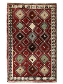 Ghashghai Matta Matta 161X255 Svart/Mörkröd (Ull, Persien/Iran)