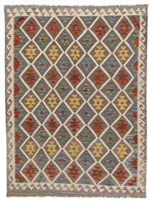  Orientalisk Kelim Afghan Old Style Matta 149X202 Brun/Beige (Ull, Afghanistan)